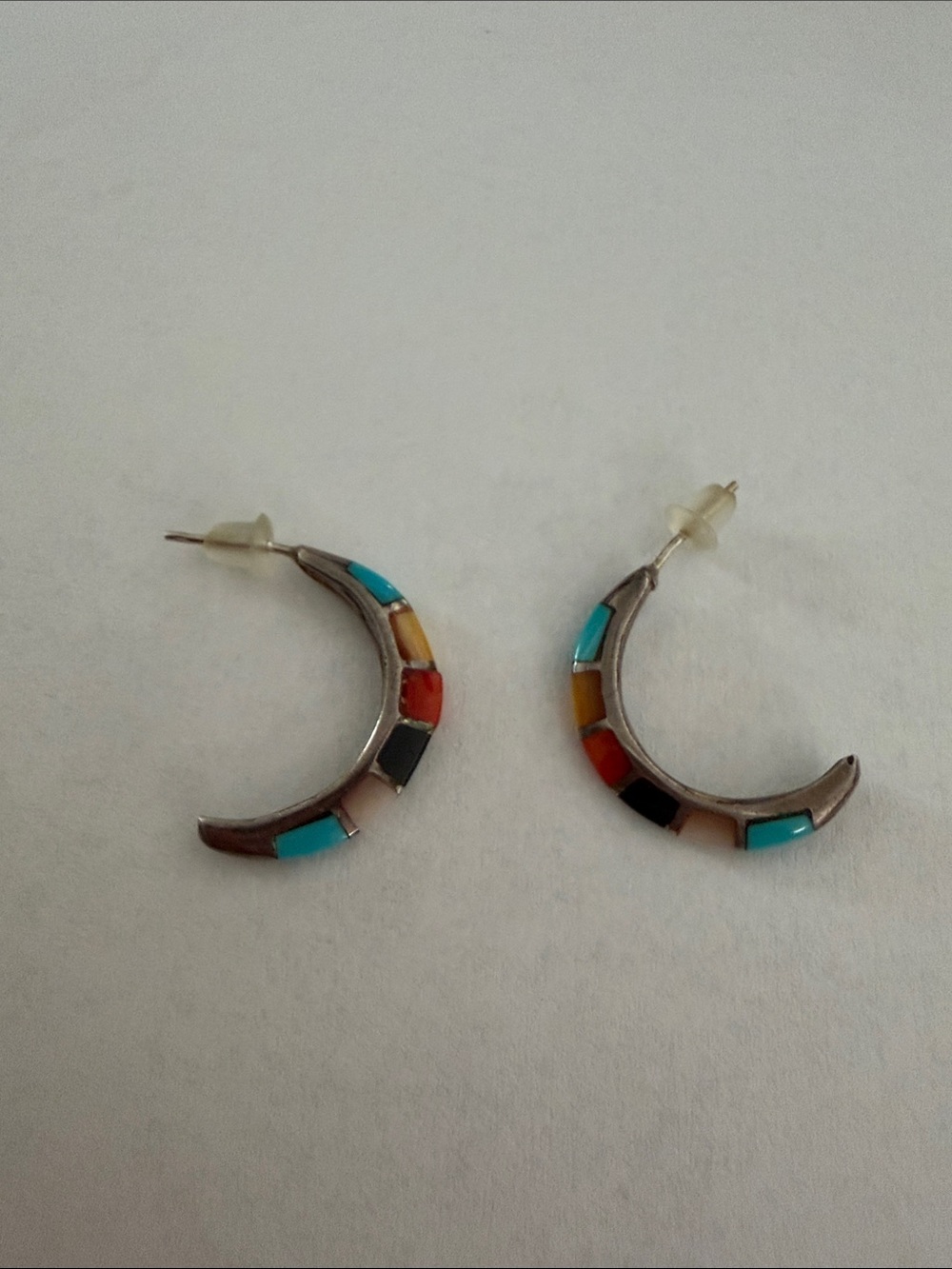 Navajo sterling Hoop Earrings - Women Jewelry